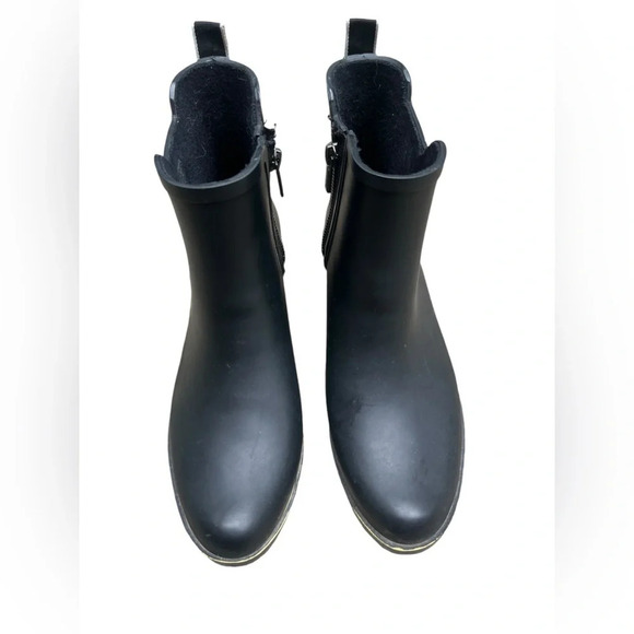 Lucky Brand Womens Bunita Black Rainboots Size 8 - Picture 8 of 10